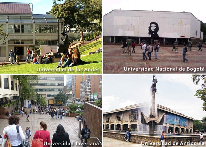 ¿Cuáles son las 10 mejores universidades de Colombia?