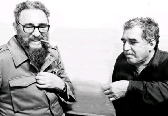 El nobel de literatura Gabriel García Márquez siempre disfrutó de la hospitalidad ofrecida personalmente por el comandante Fidel Castro en La Habana. Foto: Archivo Semana.