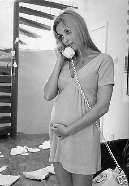  Sharon Tate, 25 años y ocho meses de embarazo. Foto www.taringa.es