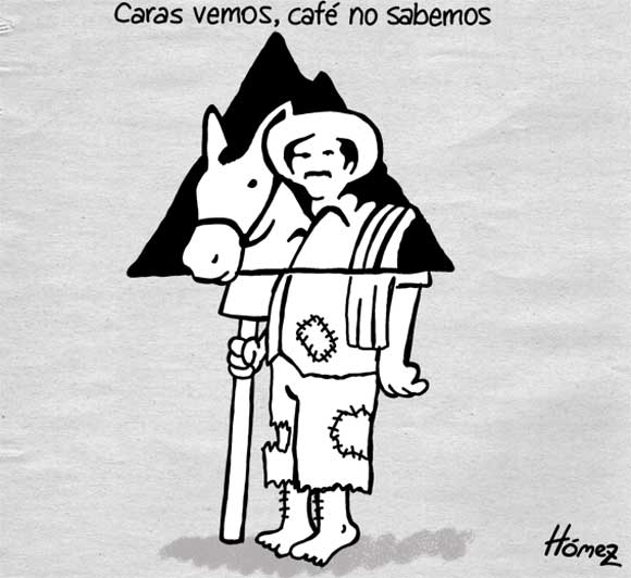 La finca de café no da para el trabajador y el dueño, pero sí da cuando trabajador y dueño son la misma persona, como sucede en el minifundio. Foto: Creativos Colombianos