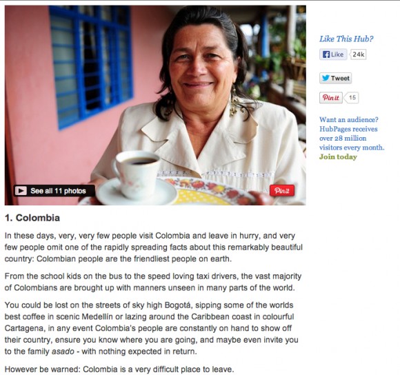 Colombia elegido el país más amable del mundo - -- Las2orillas Captura de pantalla 2013-09-04 a las 9.40.37