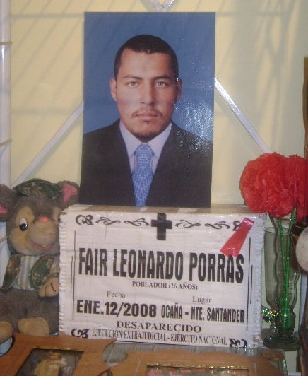 Fair Leonardo es solo uno de las más de 5000 víctimas de ejecuciones extrajudiciales o falsos positivos en los últimos años