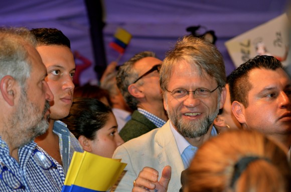 Antanas Mockus, rival de Santos en las pasadas elecciones se convirtió en aliado clave 