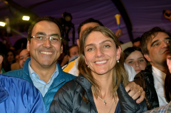 Segunda celebración de Sergio Diaz Granados quien logró la mayor votación del Partido de la U en las legislativas