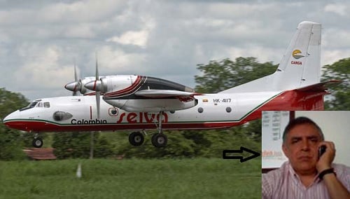 Empresa aérea que facilitó la masacre de Mapiripán sigue operando para el Ministerio de Defensa - -- Las2orillas Carlos Fernando Gaona Parada, despachando desde las oficinas de SELVA Limitada
