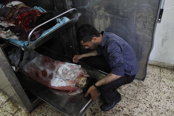 Víctimas palestinas de bombas Israelitas, Julio 2014