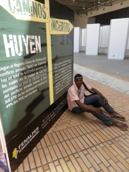 Eliécer Chávez, secretario nacional de la Asociación Nacional Desplazados Colombianos (Andescol), que integra a 25.000 familias de víctimas de diferentes grupos armados