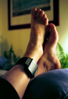 Abrazadera electrónica. Foto Scanpix