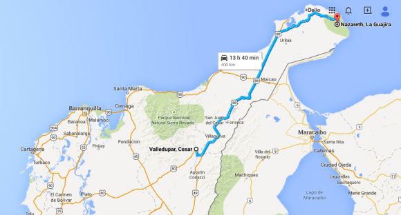 Nuestro primer destino: La Guajira - -- Las2orillas Mapa