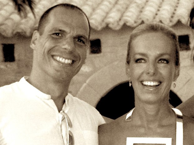Varoufakis con su segunda esposa Danae Stratou