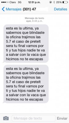 amenaza De la espriella