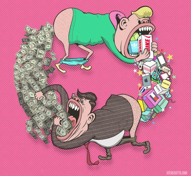 El artista gráfico que se burla de la sociedad - -- Las2orillas Steve Cutts