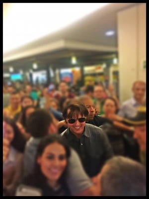 Tom Cruise, sábado en centro comercial Oviedo, foto: Luis Guillermo Sosa “Pike” 