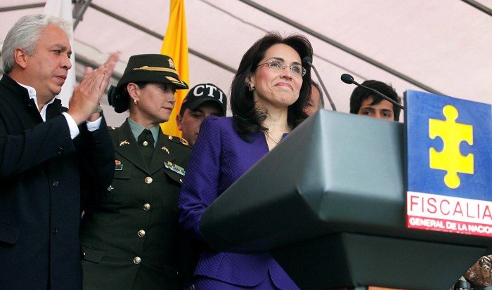 El día en que Viviane Morales anunció su renuncia irrevocable, en marzo de 2012. Foto: tomada de primiciadiario.com