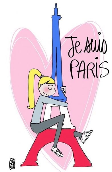 #JeSuisParis, las caricaturas - -- Las2orillas Y los internautas también aparecieron…