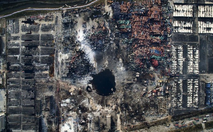 Imagen ganadora del tercer premio de la categoría de noticias de actualidad, tomada por el fotógrafo chino Chen Jie. La fotografía muestra una vista aérea de la destrucción causada por la explosión de Tianjin (China) el 15 de agosto de 2015. CHEN JIE