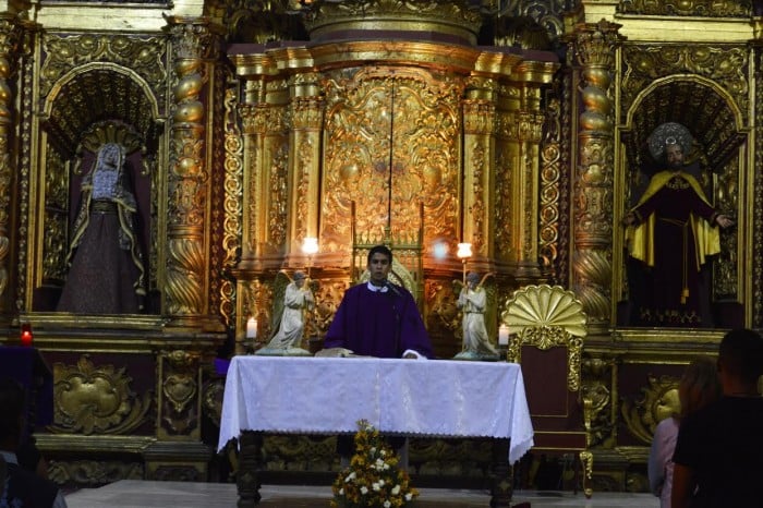 Altar de la Iglesia la Encarnación en Popayán, iglesia en la que Patrick Vanryckeghem contrajo nupcias con Adelaida Arboleda Silva en el 2007 / Fotografía Fabrit Cruz