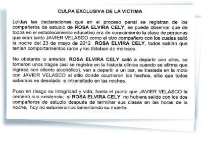 El descache de Miguel Uribe: "La culpa es exclusiva" de la víctima Rosa Elvira Cely - -- Las2orillas cely