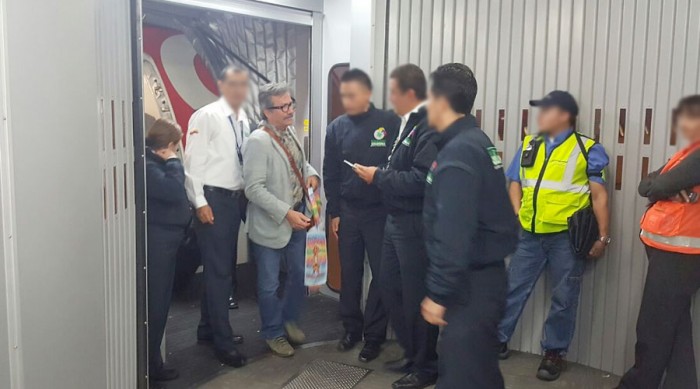 Captura de alias Felipe Torres la noche del 20 de junio de 2016  en el aeropuerto El Dorado