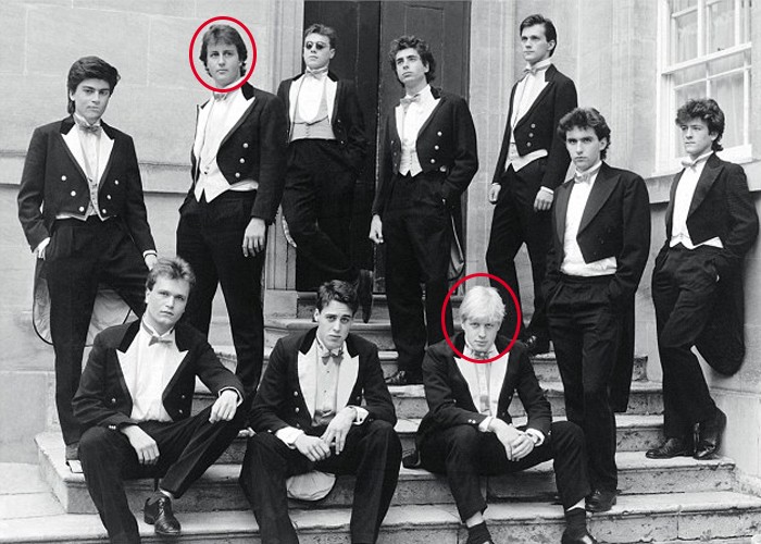 Cameron y Jhonson en Eton