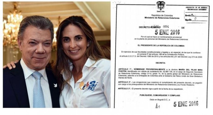 Su esposa Lina Arias es la mano derecha de la Primera Dama y es cercana a la directora del ICBF Cristina Plazas. Su hermana tiene cargo diplomático en Londres