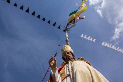 La fiesta más vieja de Suramerica es en los llanos - -- Las2orillas Estatua de San Martín de Tours, patrono de las fiestas, ubicada en la mitad de la Plaza de las Cuadrillas. Foto: Oscar Iván Pérez