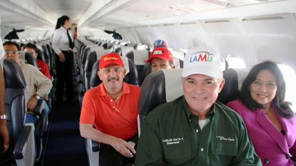 El gobernador del estado de Nueva Esparta Carlos Mata Figueroa, se declaró orgulloso de que Lamia fuera de la isla de Margarita