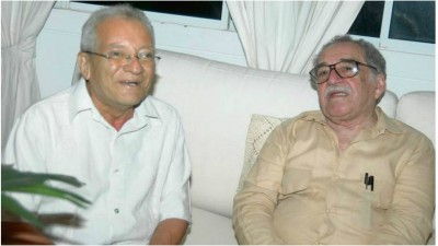 Ramón Bacca y Gabriel  García Márquez. Foto: El Universal de Cartagena