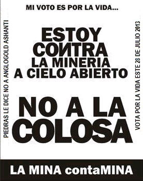 Los habitantes de Piedras en El Tolima le ganan la pelea a la Anglo Gold