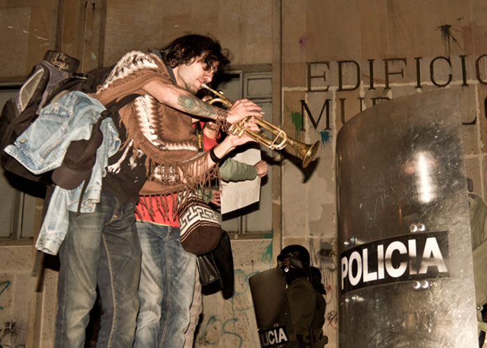 Crónica desde el corazón de la protesta bogotana