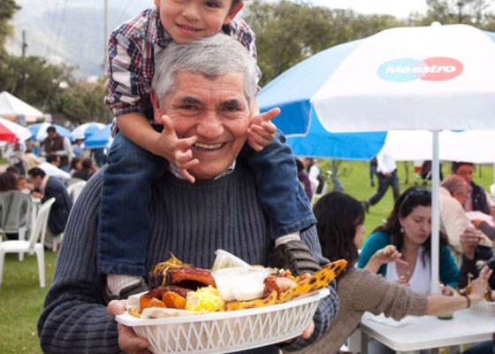 A comer en el parque que hay Alimentarte