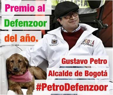 Gustavo Petro premiado como ‘El Defenzoor del Año’