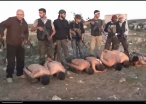 Cruel ejecución de siete hombres en Siria