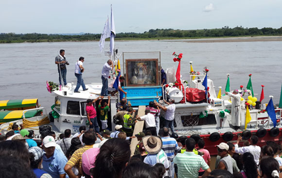En este barco viajará la virgen de Chiquinquirá
