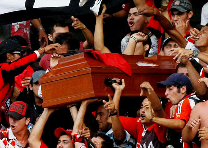 El “barra brava” del Cúcuta que se hizo velar en el estadio