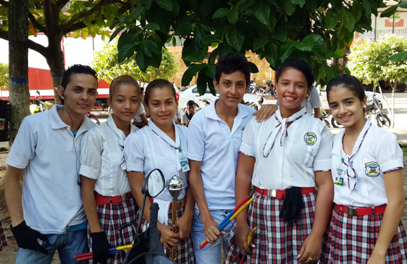 Así despidieron los niños y jóvenes en Puerto Boyacá la Peregrinación