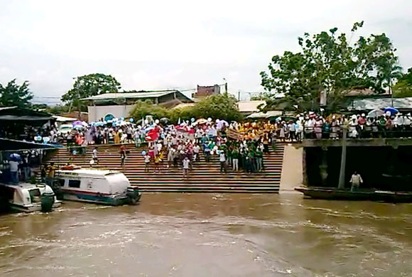 Virgen Peregrina llegó al sur de Bolívar