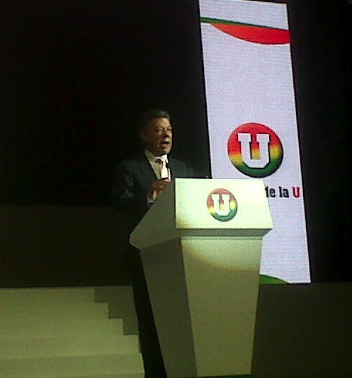 El Presidente Juan Manuel Santos arrancó campaña con el Partido de La U