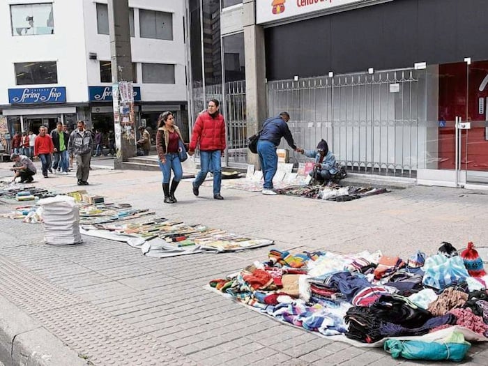 Los vendedores ambulantes se asentaron en Bogotá