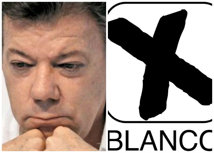 Voto en blanco derrotaría a Santos