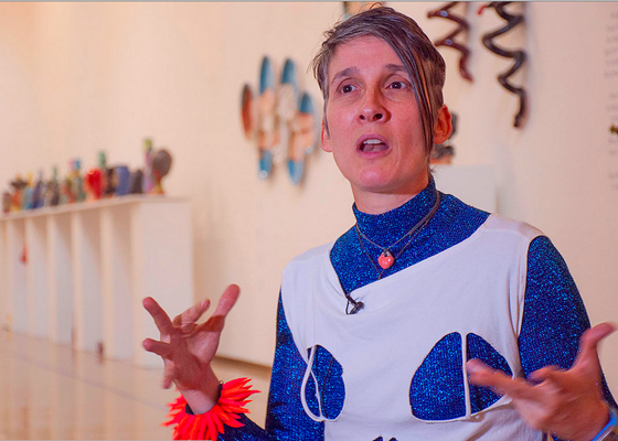 Andrea Echeverry también es escultora