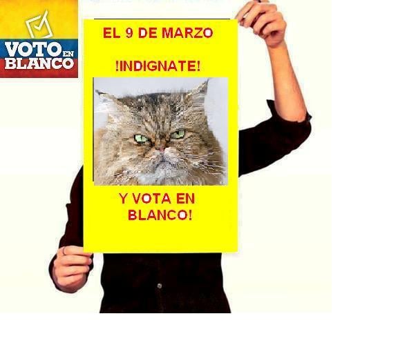 ¿Por qué votaré en blanco el 9 de marzo?