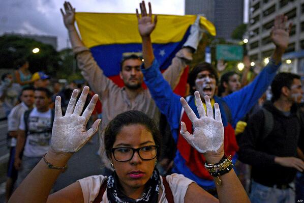 Marcha de la oposición Vs. marcha del oficialismo en Venezuela