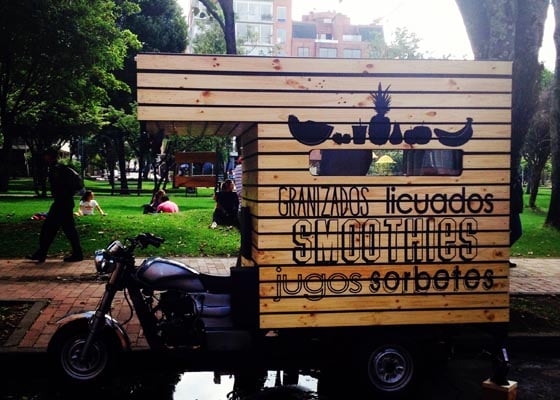 El “camión de jugos” llegó al Parque El Virrey