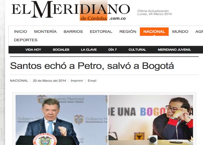 El descaro del Meridiano de Córdoba