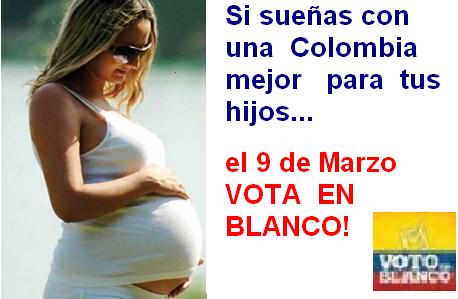 En Colombia votar en blanco sí sirve