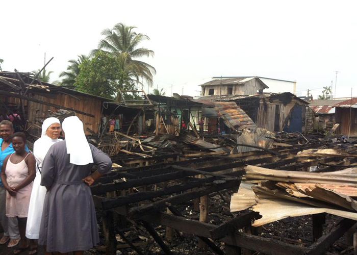 Así quedaron las casas en Buenaventura