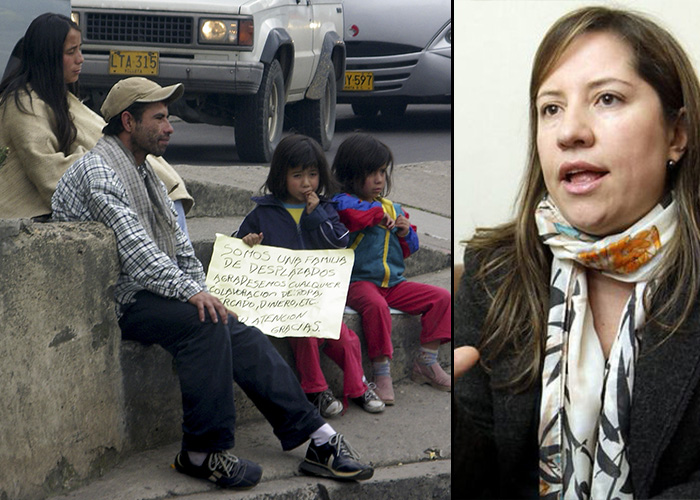 Los desplazados, las víctimas mayores