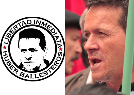 Desde España piden libertad de Huber Ballesteros