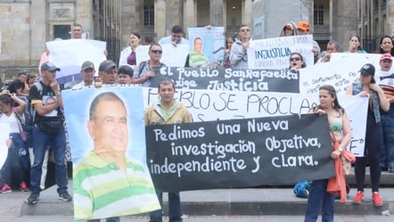 Comunidad de San Rafael se tomó Plaza de Bolívar